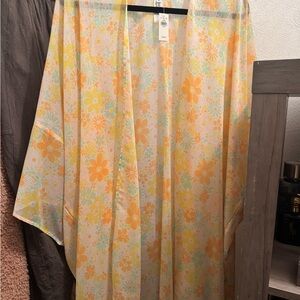 Floral Kimono Cover-Up